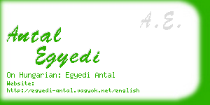 antal egyedi business card